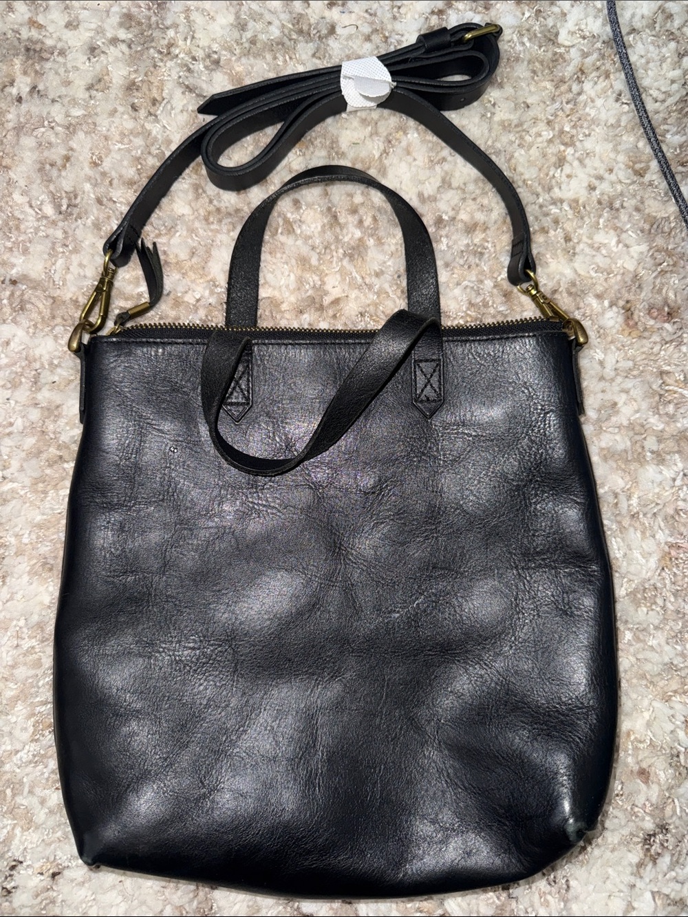 Madewell small black transport bag